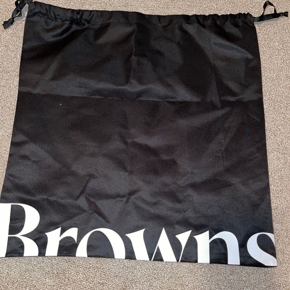 Brown’s fashion large dust bag drawstring